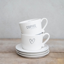 Bastion Collections Platte Cup White/Grey