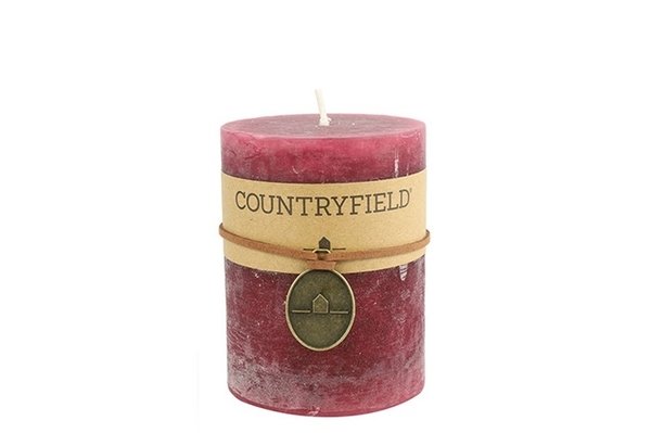 Countryfield Stumpen Kerze purpur