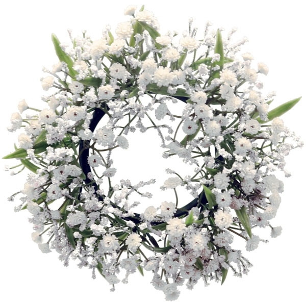 Exner Kranz künstlich Schleierkraut weiße Blüten Ø 20 cm